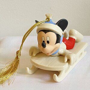 Lenox Mickey's Sledding Adventure Ornament, Disney Showcase Mickey Ornament